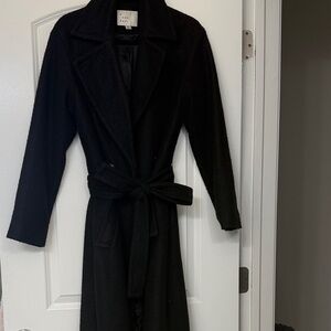 A New Day Dark Black Oversized Trench Coat!